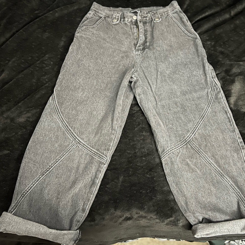 Size 9 black oversized jeans